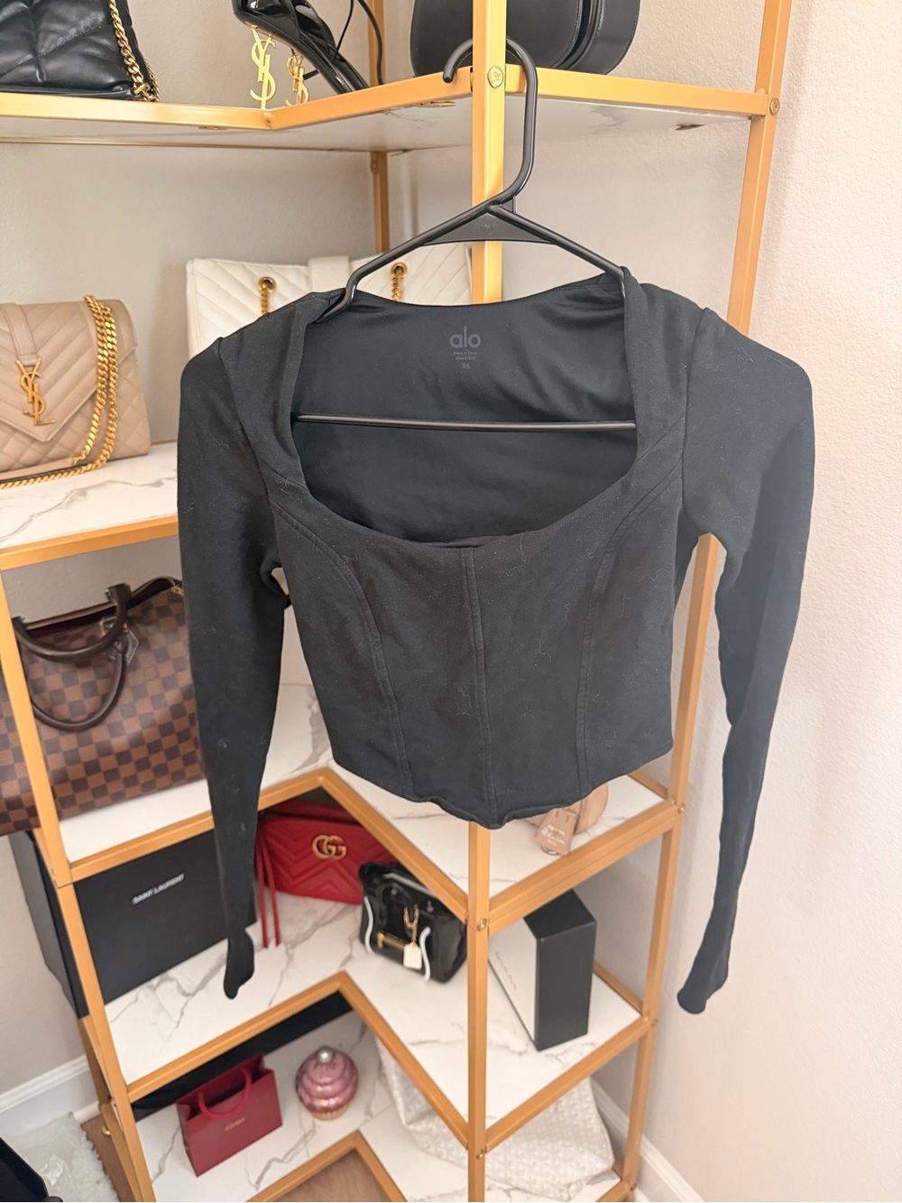 ALO Yoga alosoft long sleeve with built in bra